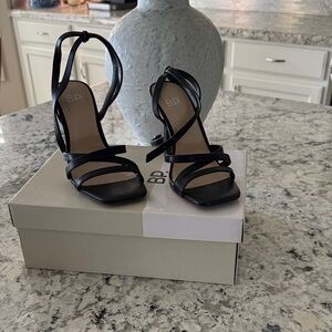 BP Black Strappy Heels 6M